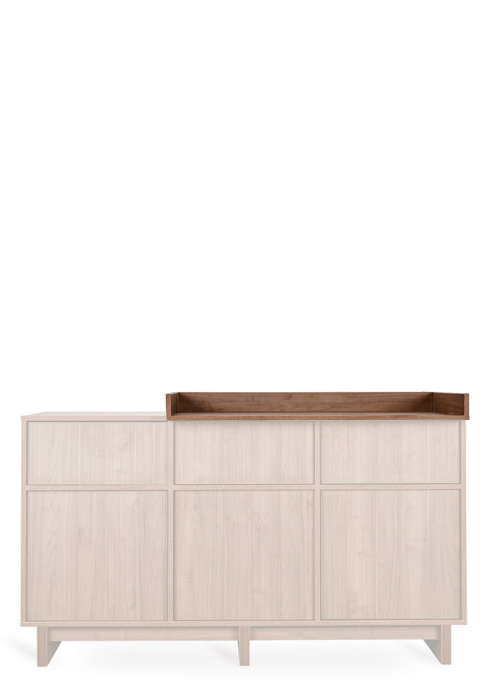 Quax Wickelaufsatz XL für Kommode 'Kyo' Walnut