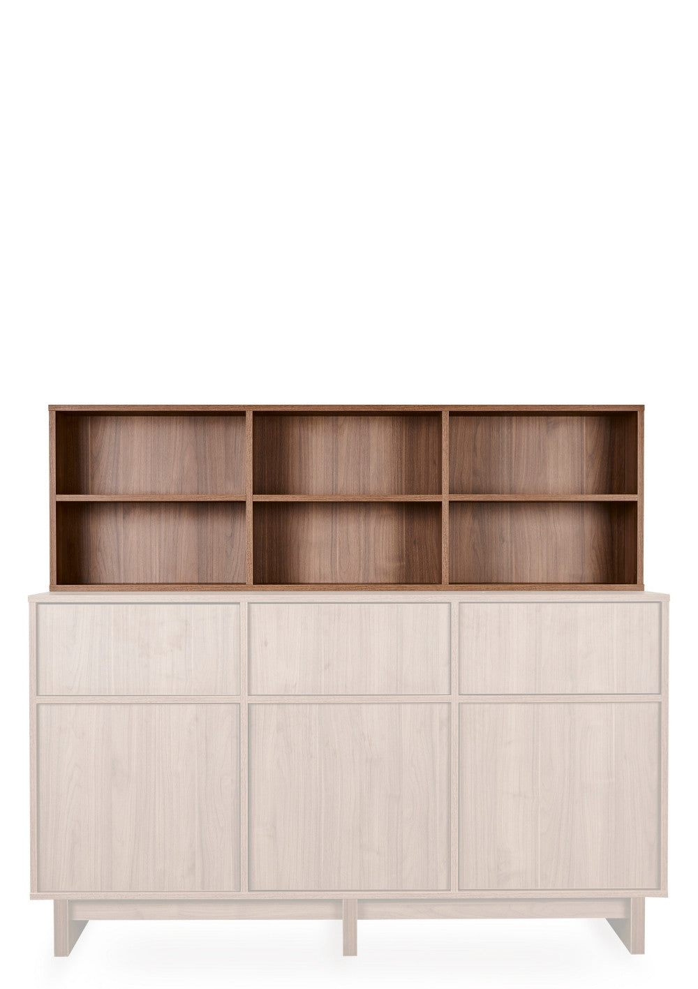 Quax Regalaufsatz für Kommode XL 'Kyo' Walnut