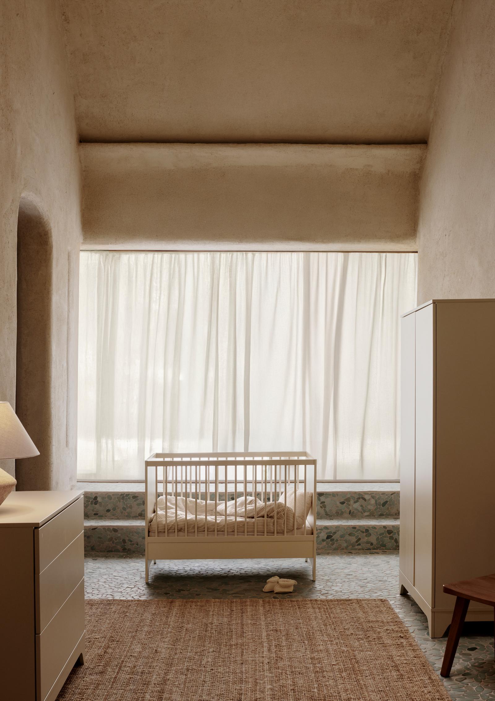 Quax Babybett 'Tsugi' Butter 120 x 60 cm