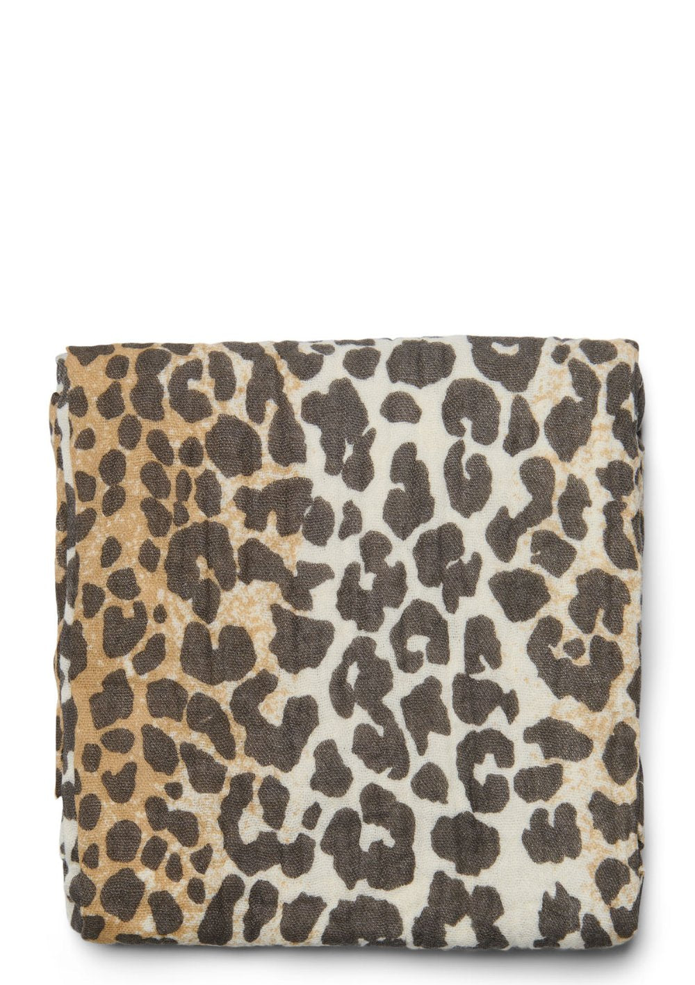 Studio Noos Musselin Mulltuch 'Swaddle Print Medium' Leopard 70 x 70 cm