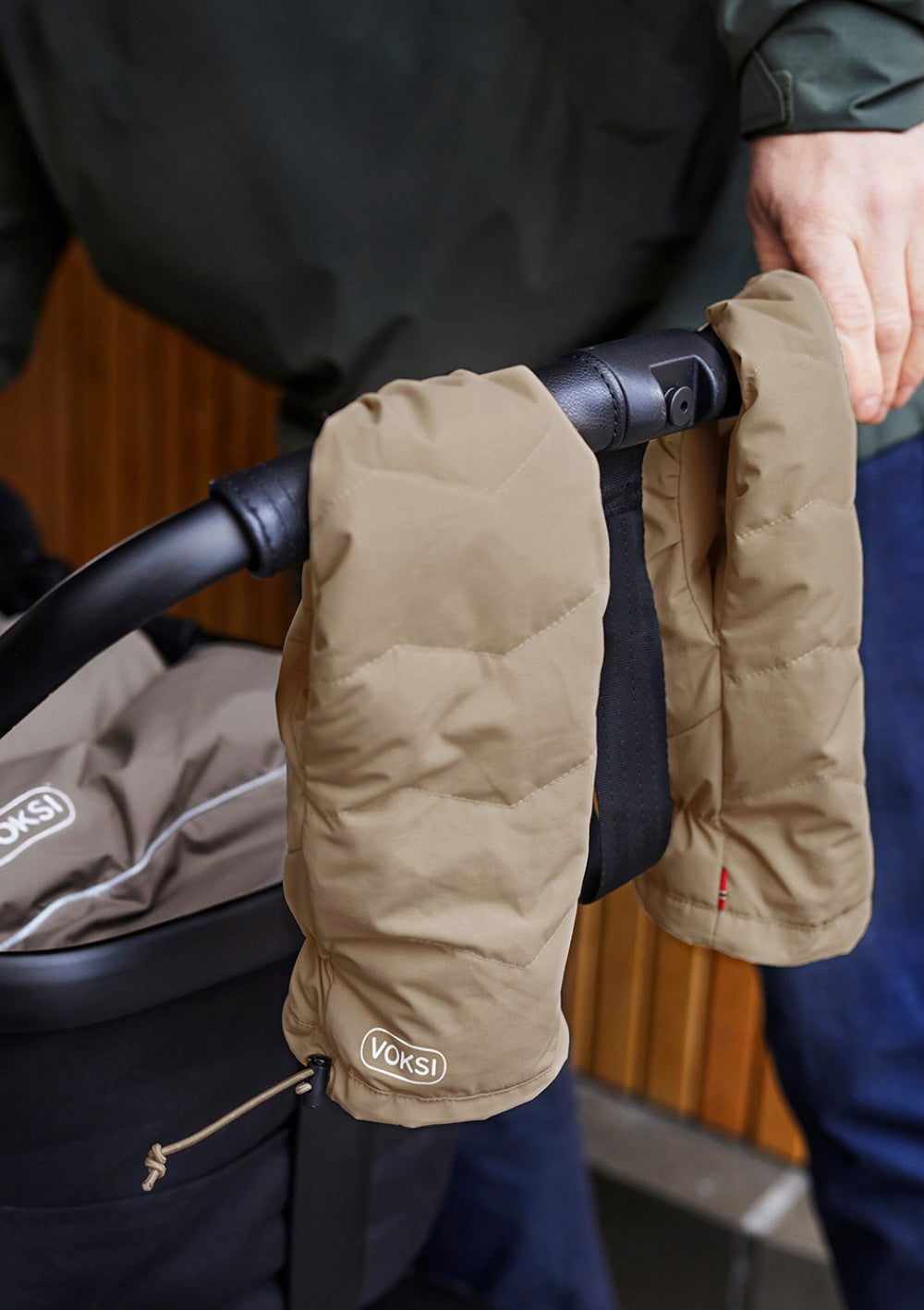 Voksi Kinderwagen-Handschuhe Dark Sand