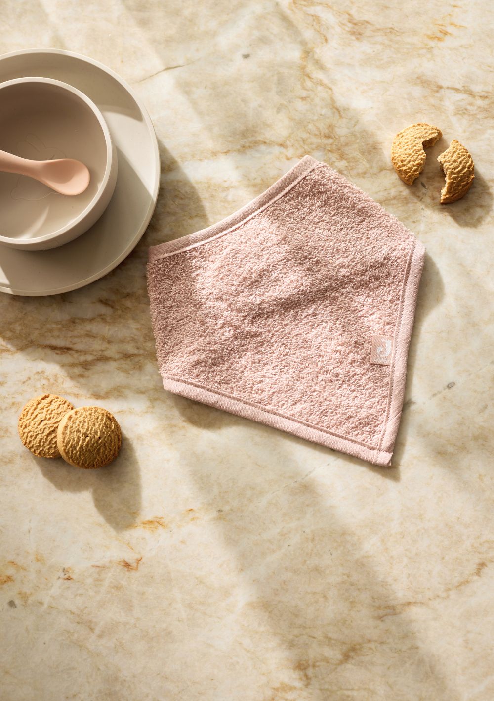 Jollein 2er-Set  Frottee Bandana Lätzchen Wild Rose