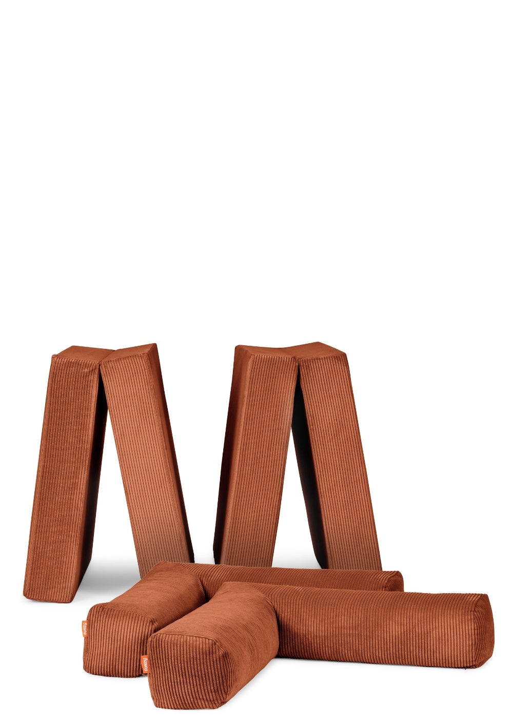 Funzy Family Sofa Cord Rost Orange