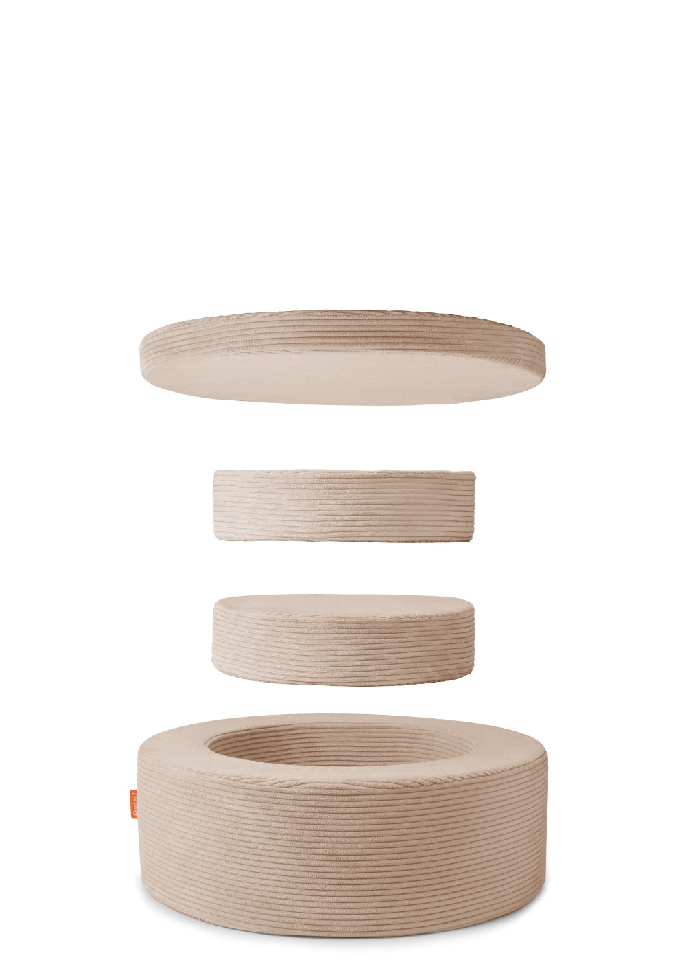 Funzy Donut Cord Karamell Beige