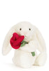 Hase Kuscheltier 'Bunny with Rose' Cream