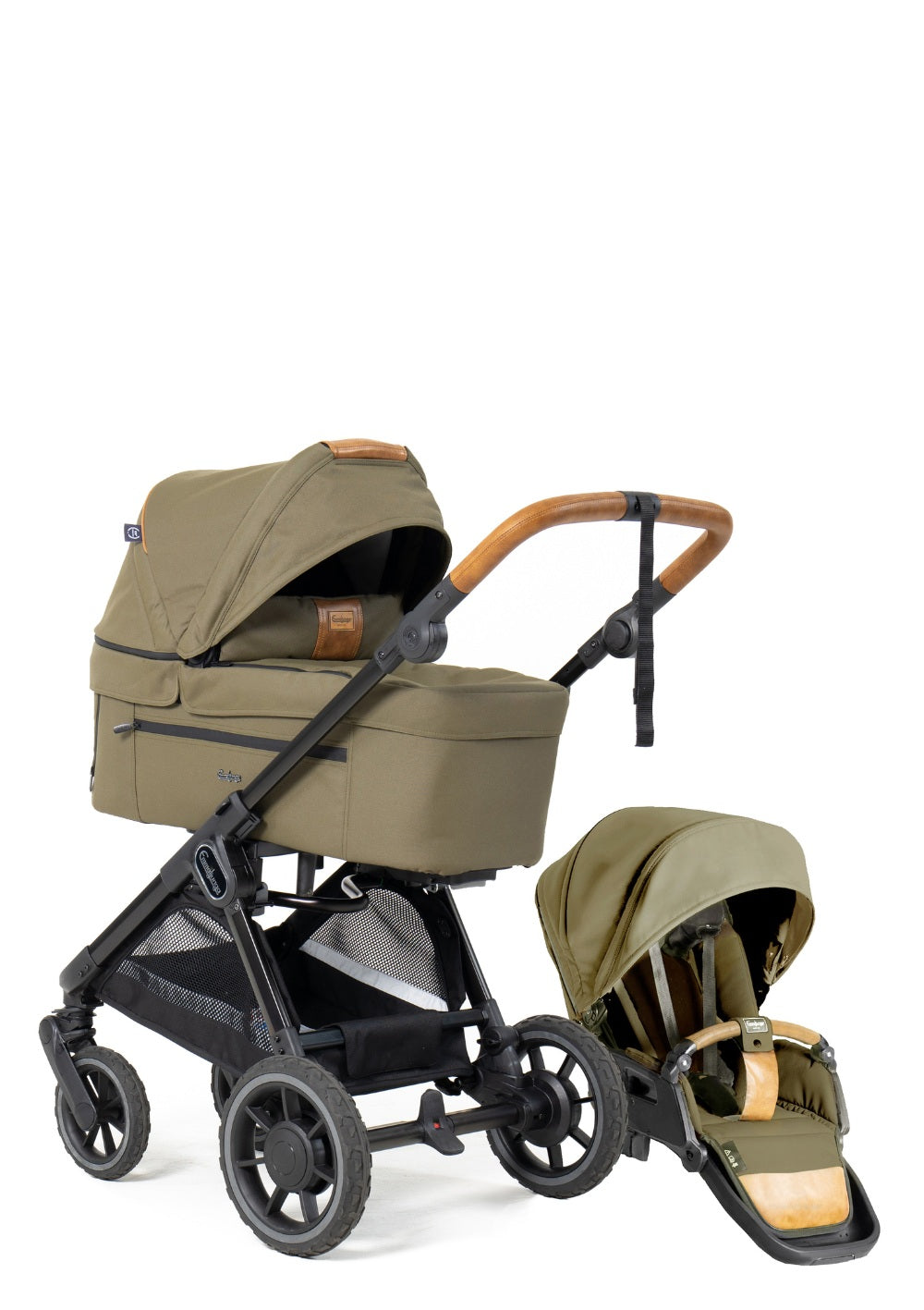 Emmaljunga Kinderwagen 'SENTO FLAT+' Outdoor Olive