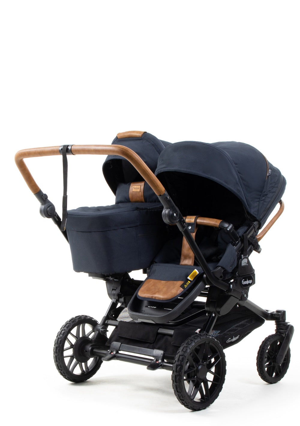 Emmaljunga Geschwisterwagen 'Double SENTO ERGO+' Outdoor Dark Navy