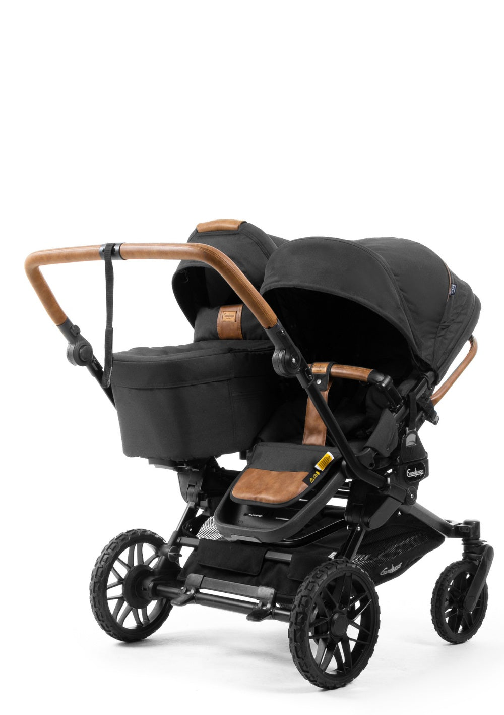 Emmaljunga Geschwisterwagen 'Double SENTO ERGO+' Outdoor Black
