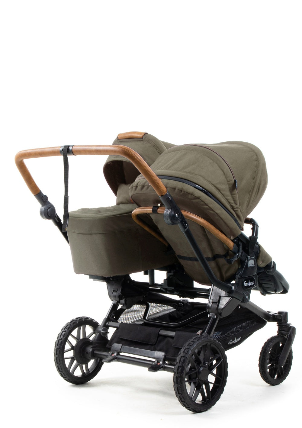 Emmaljunga Geschwisterwagen 'Double SENTO ERGO+' Outdoor Olive