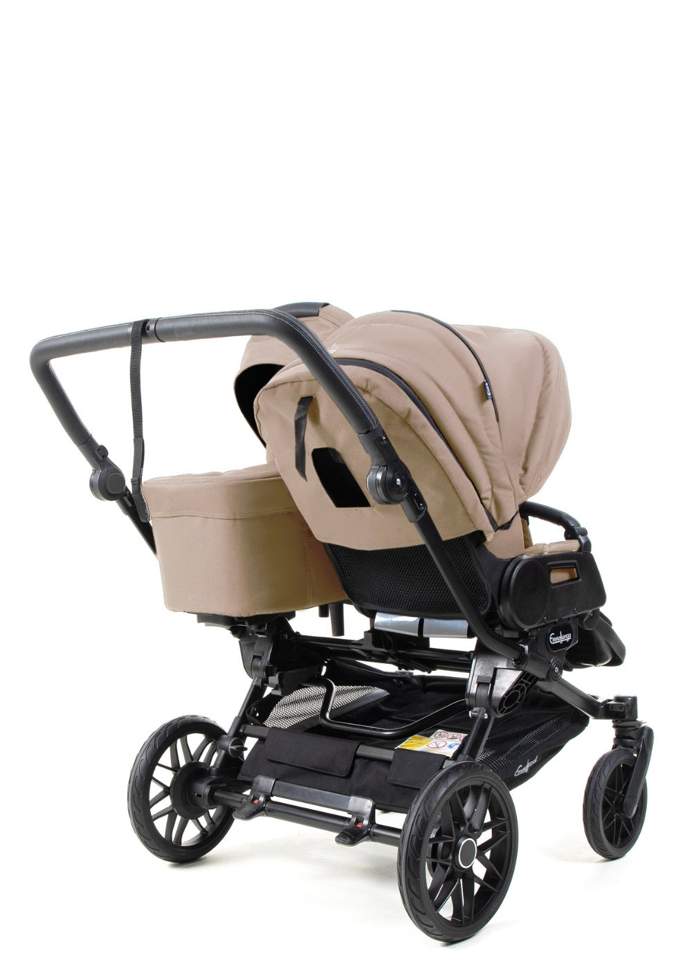 Emmaljunga Geschwisterwagen 'Double SENTO FLAT+' Urban Dune
