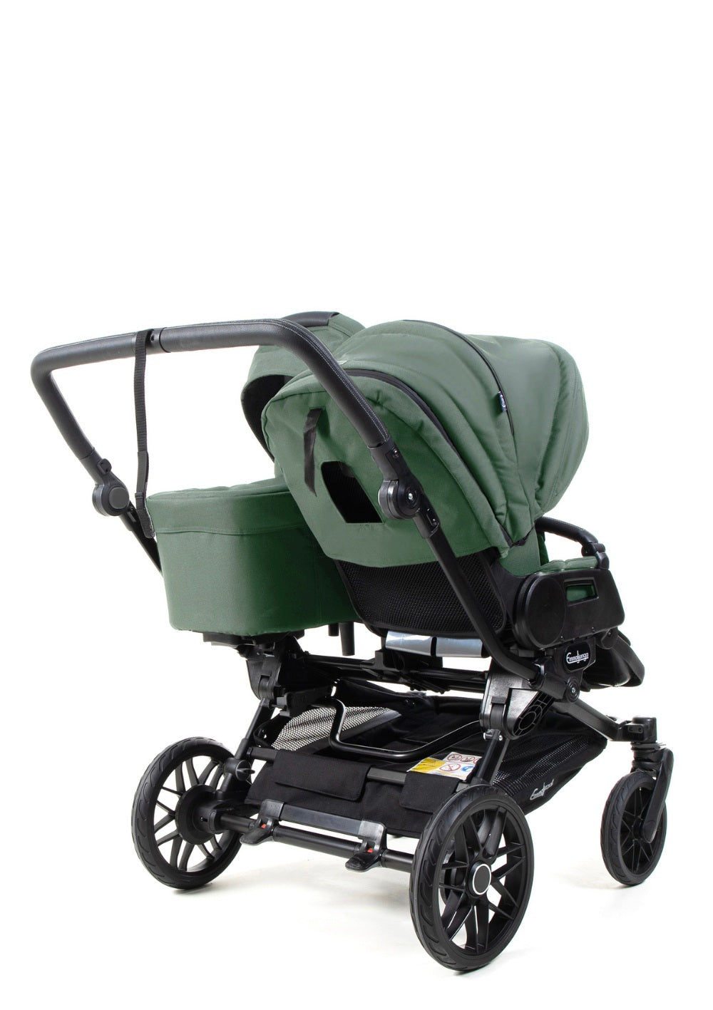 Emmaljunga Geschwisterwagen 'Double SENTO FLAT+' Urban Green