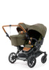 Geschwister-Kinderwagen-Set 'Double SENTO FLAT+' Outdoor Olive