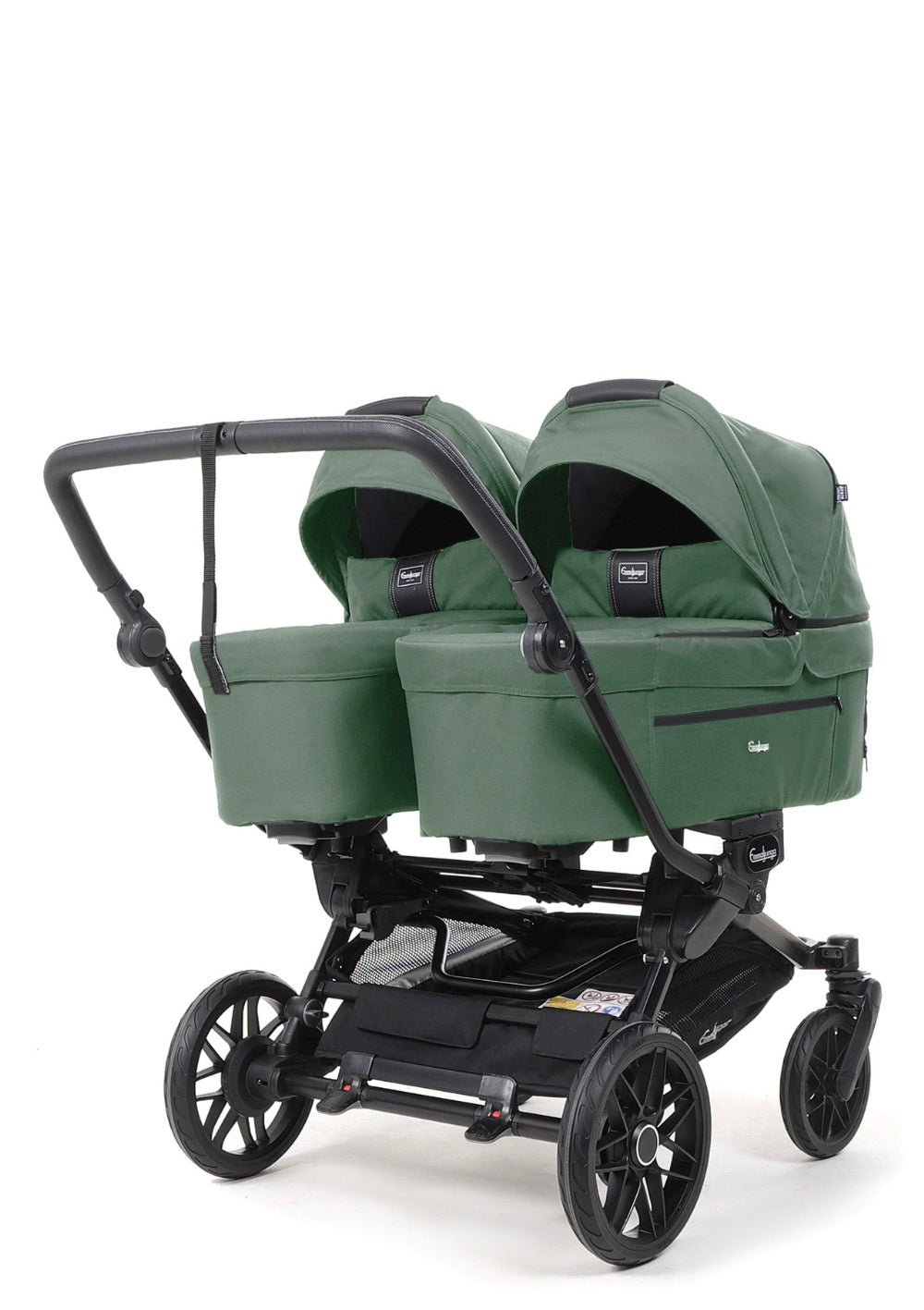 Emmaljunga Zwillingskinderwagen 'Double SENTO FLAT+' Urban Green
