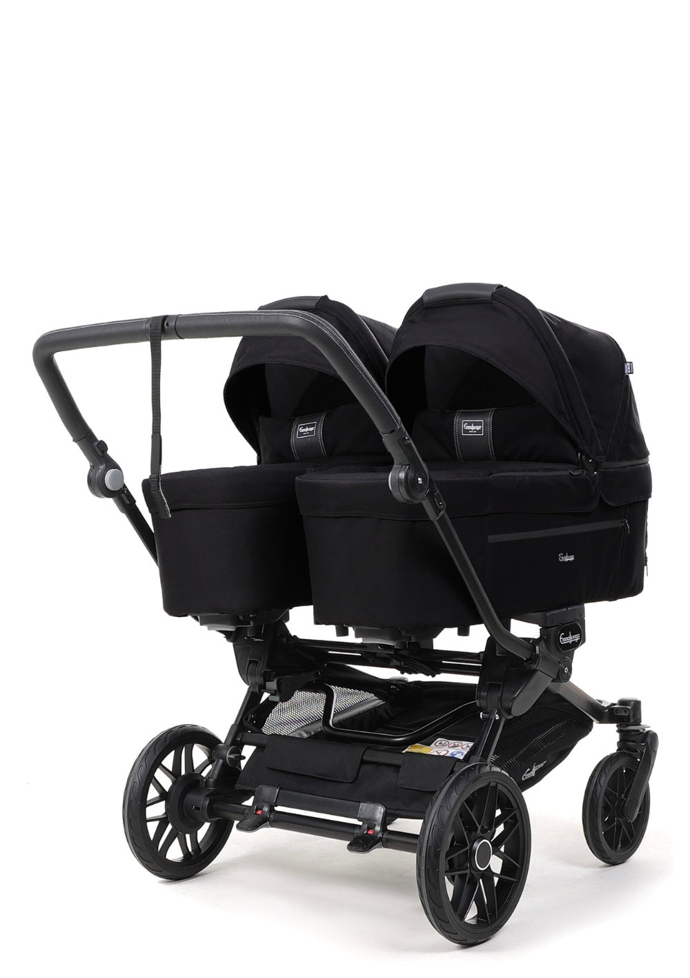 Emmaljunga Zwillingskinderwagen 'Double SENTO FLAT+' Urban Black