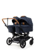 Zwillings-Kinderwagen-Set 'Double SENTO FLAT+' Outdoor Dark Navy