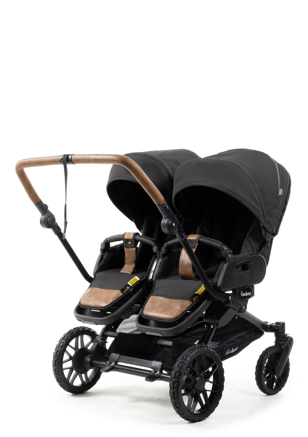 Emmaljunga Zwillingskinderwagen 'Double SENTO FLAT+' Outdoor Black