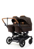 Zwillings-Kinderwagen-Set 'Double SENTO FLAT+' Outdoor Brown