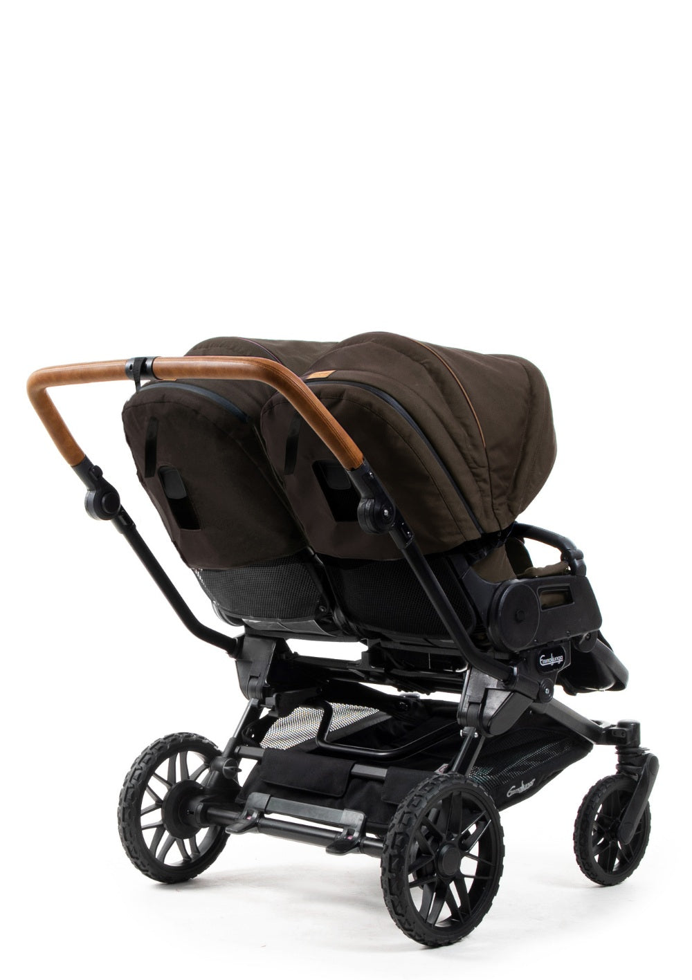 Emmaljunga Zwillingskinderwagen 'Double SENTO FLAT+' Outdoor Brown