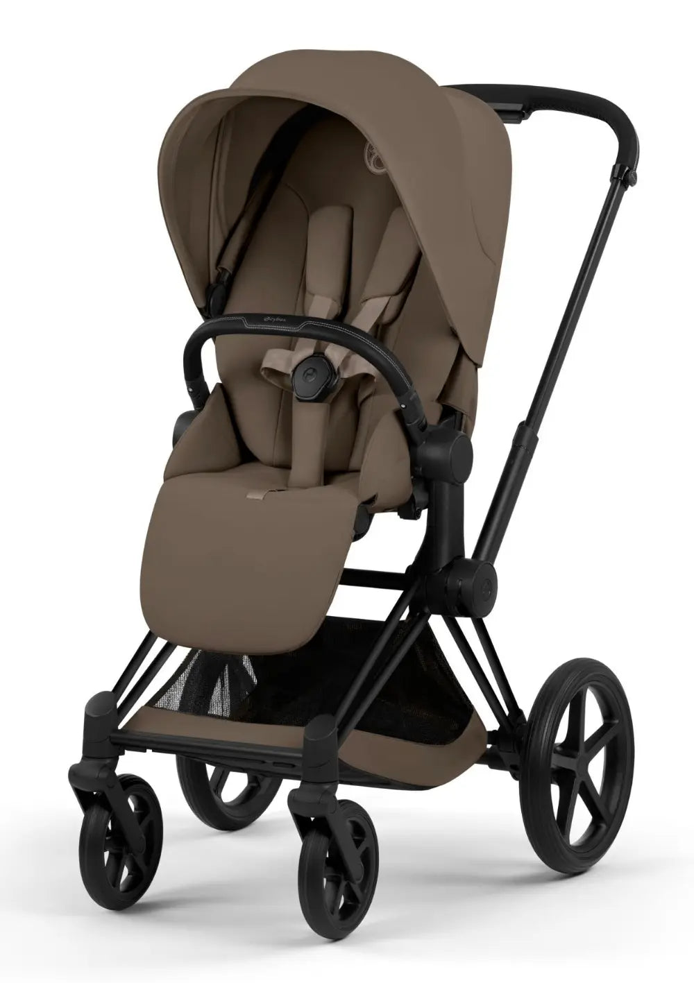 Cybex Kinderwagen-Set 'Priam Comfort' Coconut Brown (Frame Matt Black)
