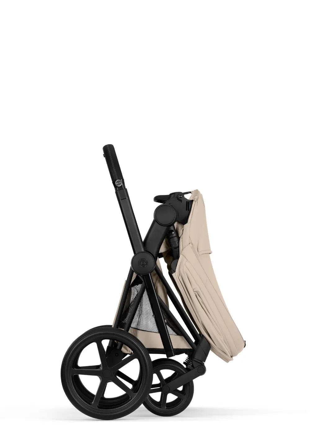 Cybex Kinderwagen-Set 'e-Priam Comfort' Cozy Beige (Matt Black Frame)