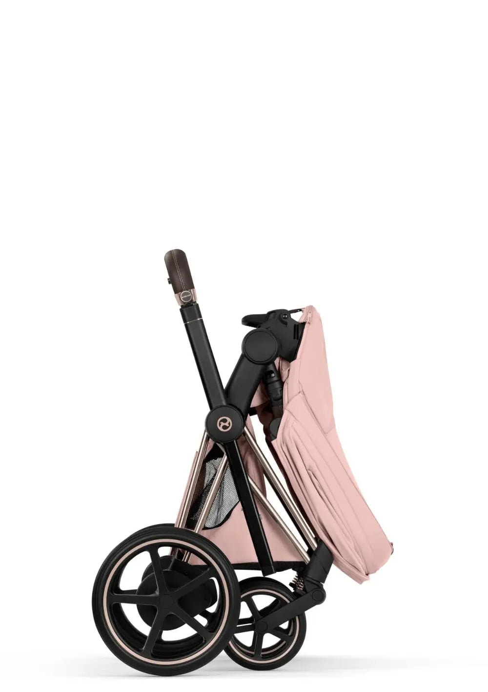 Cybex Kinderwagen-Set 'e-Priam Style' Peach Pink (Frame Roségold)