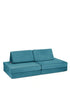 Mini Spielsofa Velours Dino Türkis