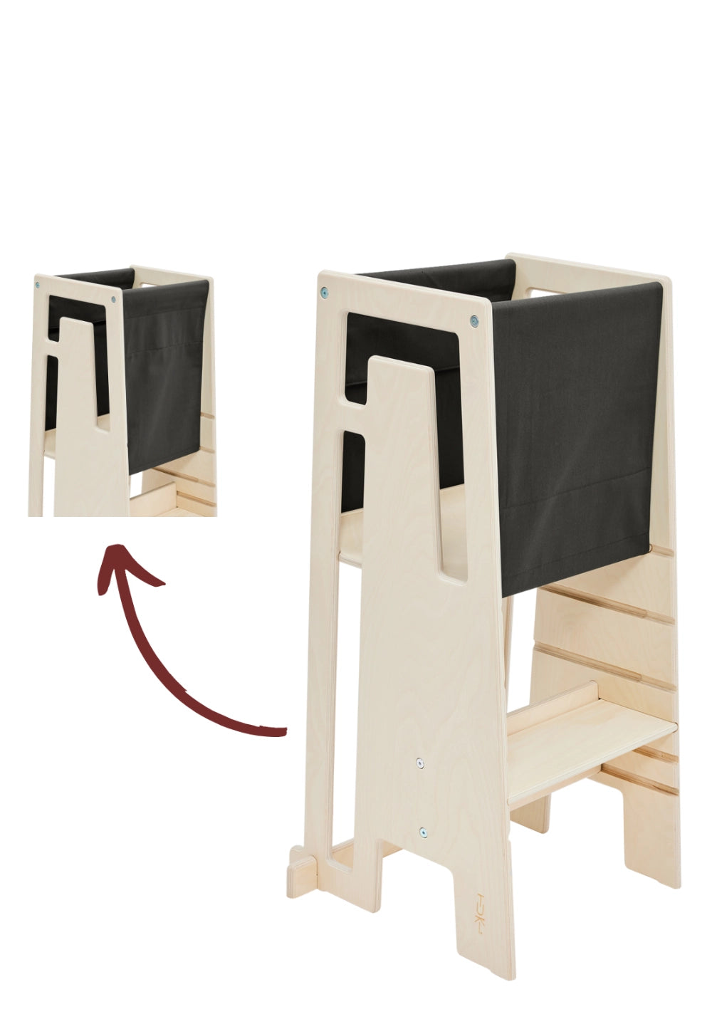 Tuki Startertuch für Lernturm Dark Olive