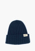 Merino Babymütze gerippt Indigo