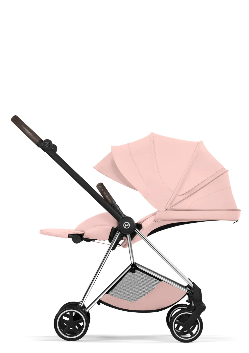 Cybex Kinderwagen-Set 'Mios' Peach Pink / Chrome Brown Frame