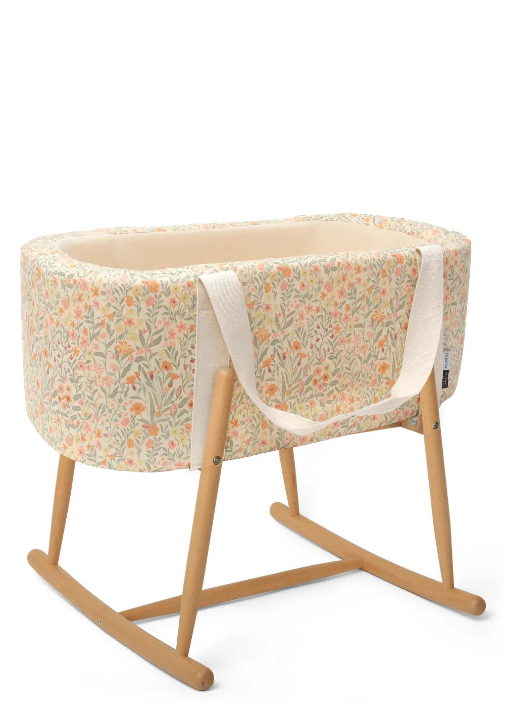 Charlie Crane Moseskorb 'Kuko' Mushie Pastel Bloom mit Ständer (separat erhältlich)