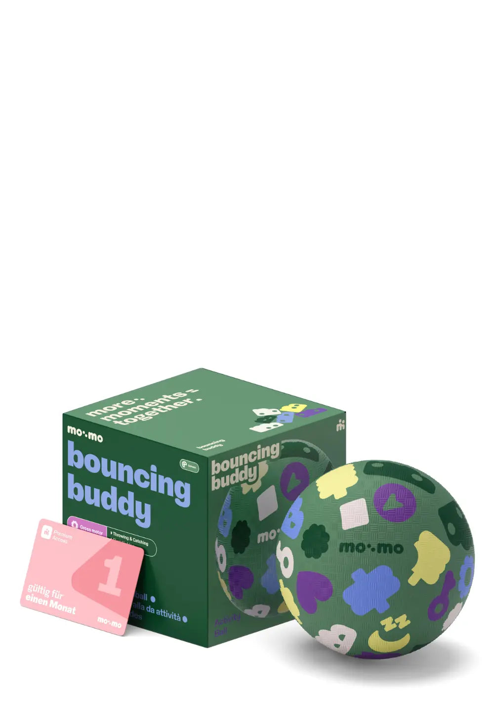mo:mo Starter-Set 'Bouncing Buddy' Spielball mit App-Zugang Spinach
