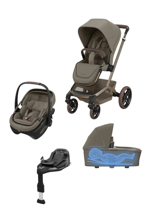 Newborn Travel Bundle 'Fame + Coral Slide Pro' Oak Truffle