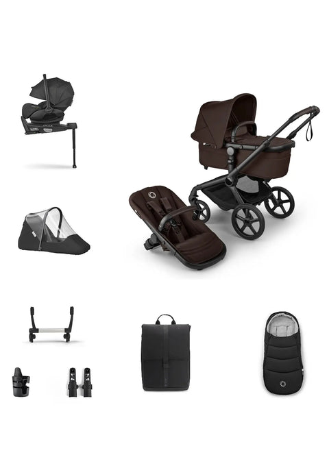 'Donkey 6 Single' Bundle – Komplettes Kinderwagen-Set Cocoa Brown