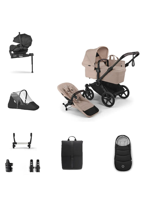 'Donkey 6 Single' Bundle – Komplettes Kinderwagen-Set Desert Taupe Mélange