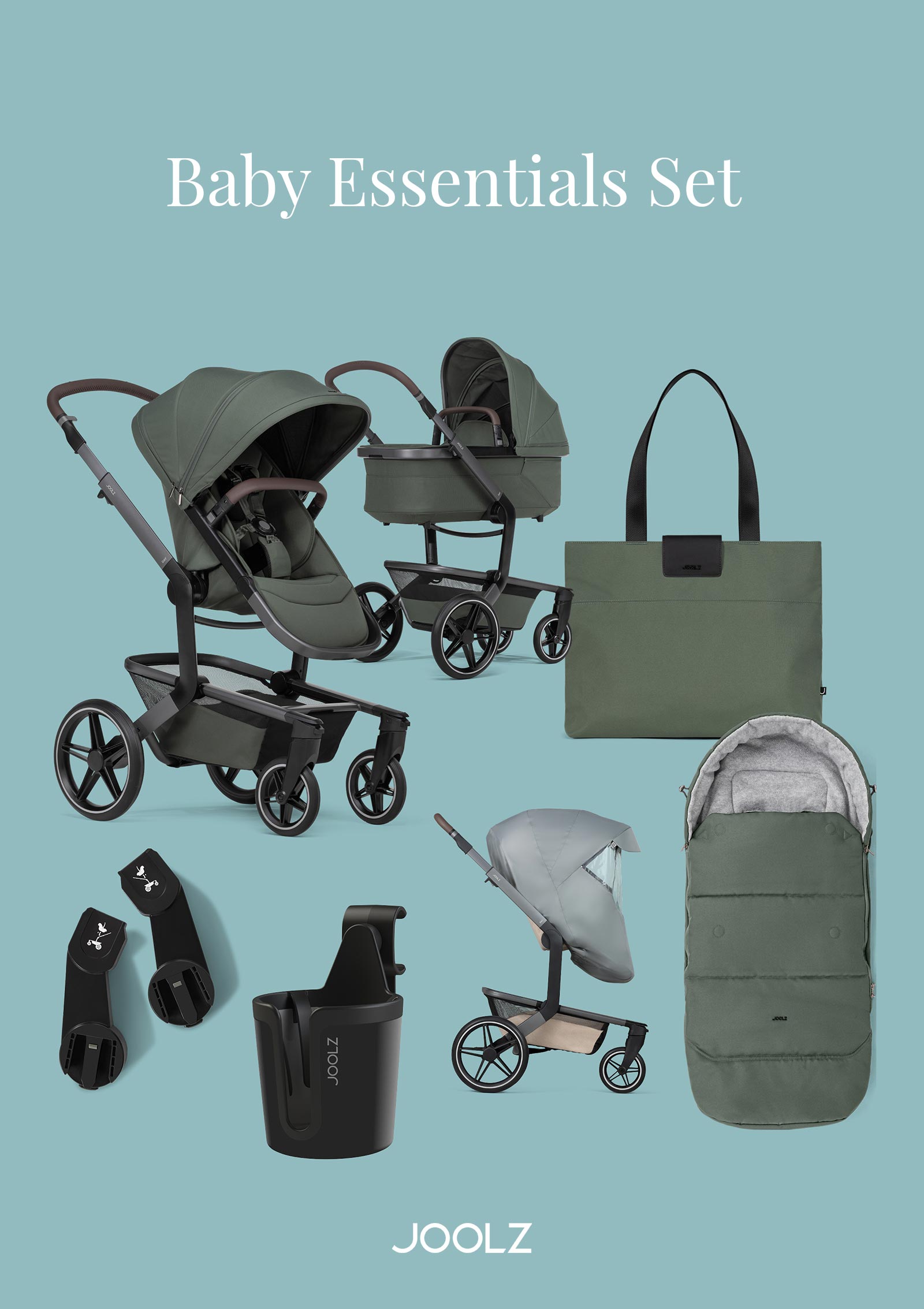 Joolz Baby Essentials Set 'Day5' Forest Green