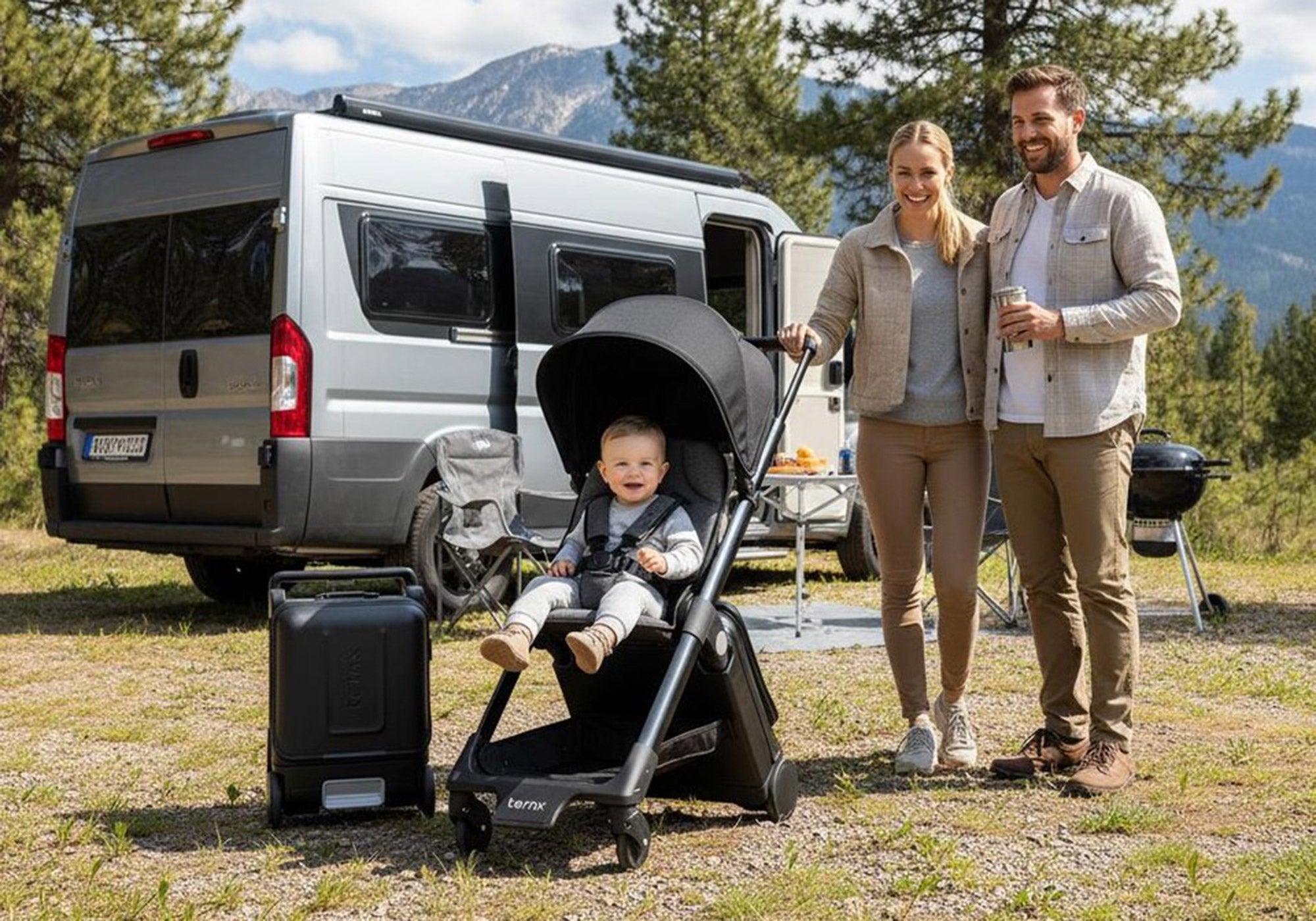 TernX Carry On Reisekinderwagen & Trolley in einem