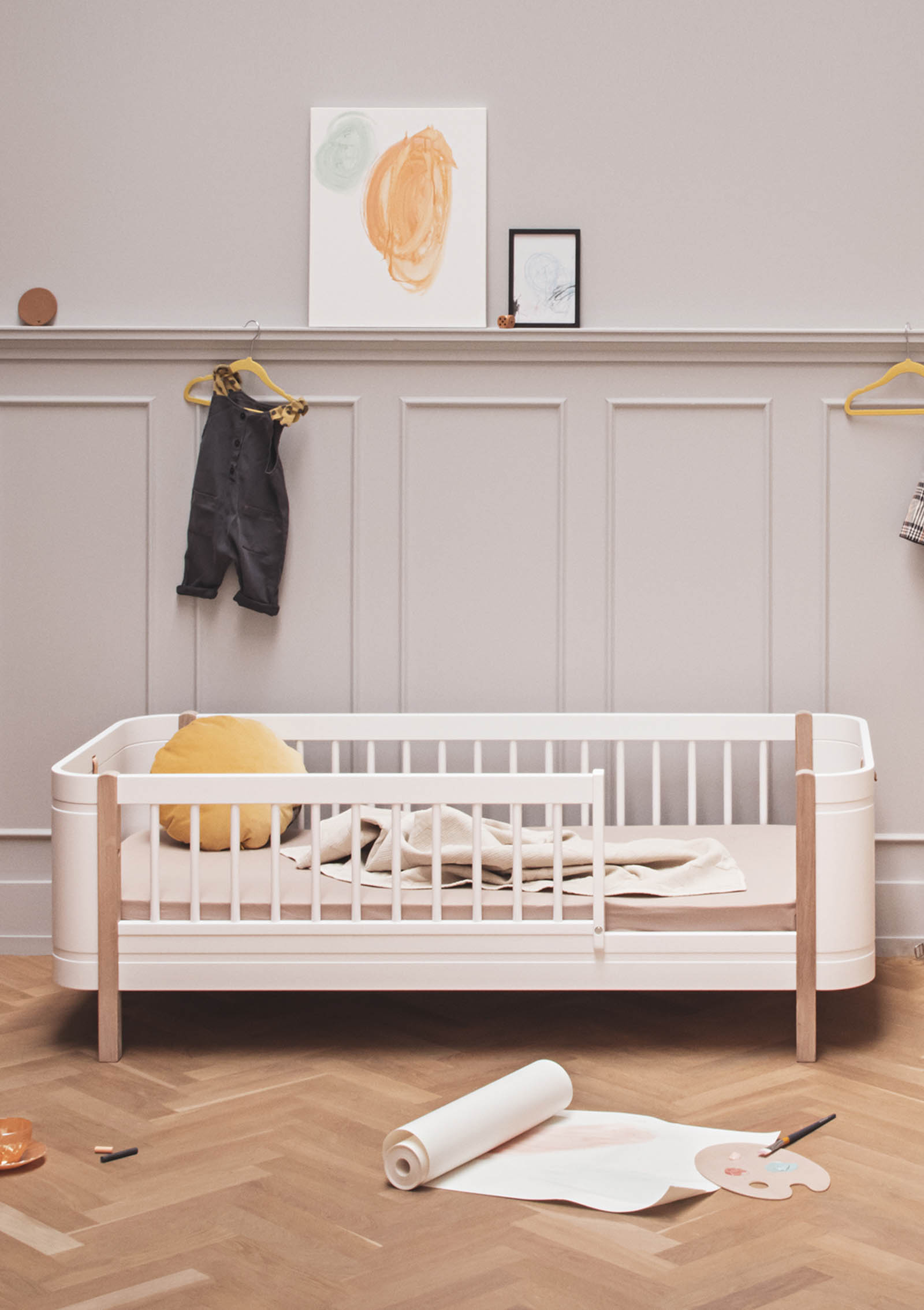Oliver Furniture Wood Mini+ Juniorbett weiß/eiche