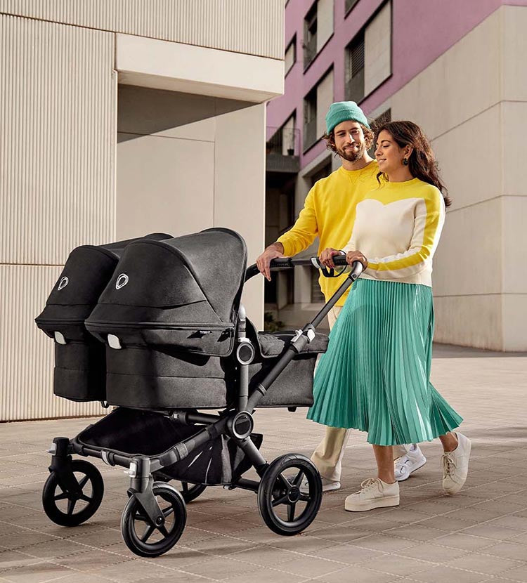 Bugaboo Donkey 5 Classic Twin Kinderwagen Marine KIND DER STADT