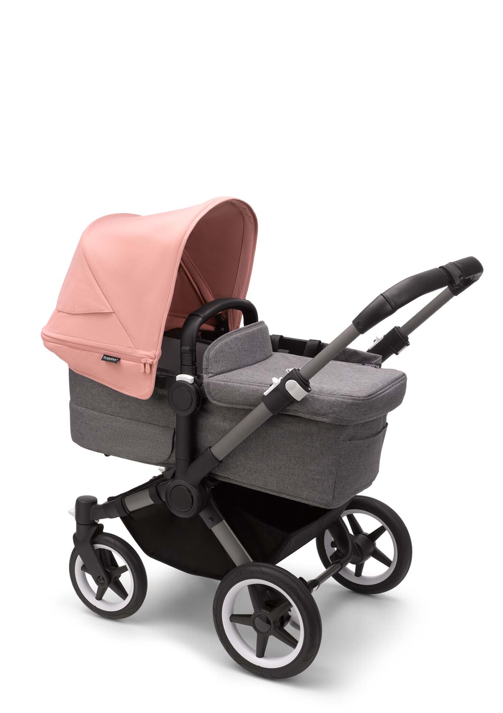 bugaboo Donkey 5 Mono 'styled by you' Graphit-grau meliert-Morgenrosa