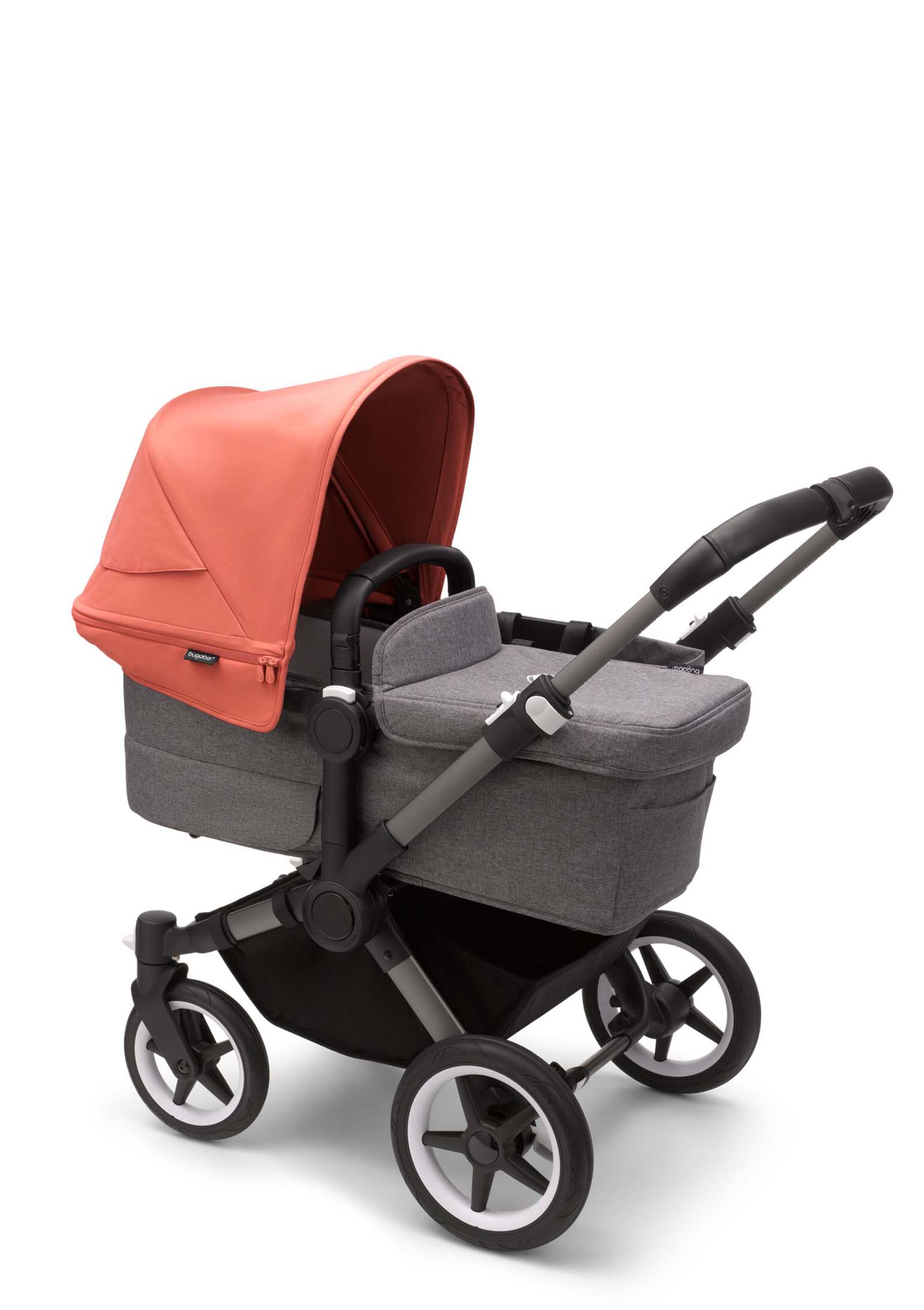 bugaboo Donkey 5 Mono 'styled by you' Graphit-grau meliert-Morgenrot