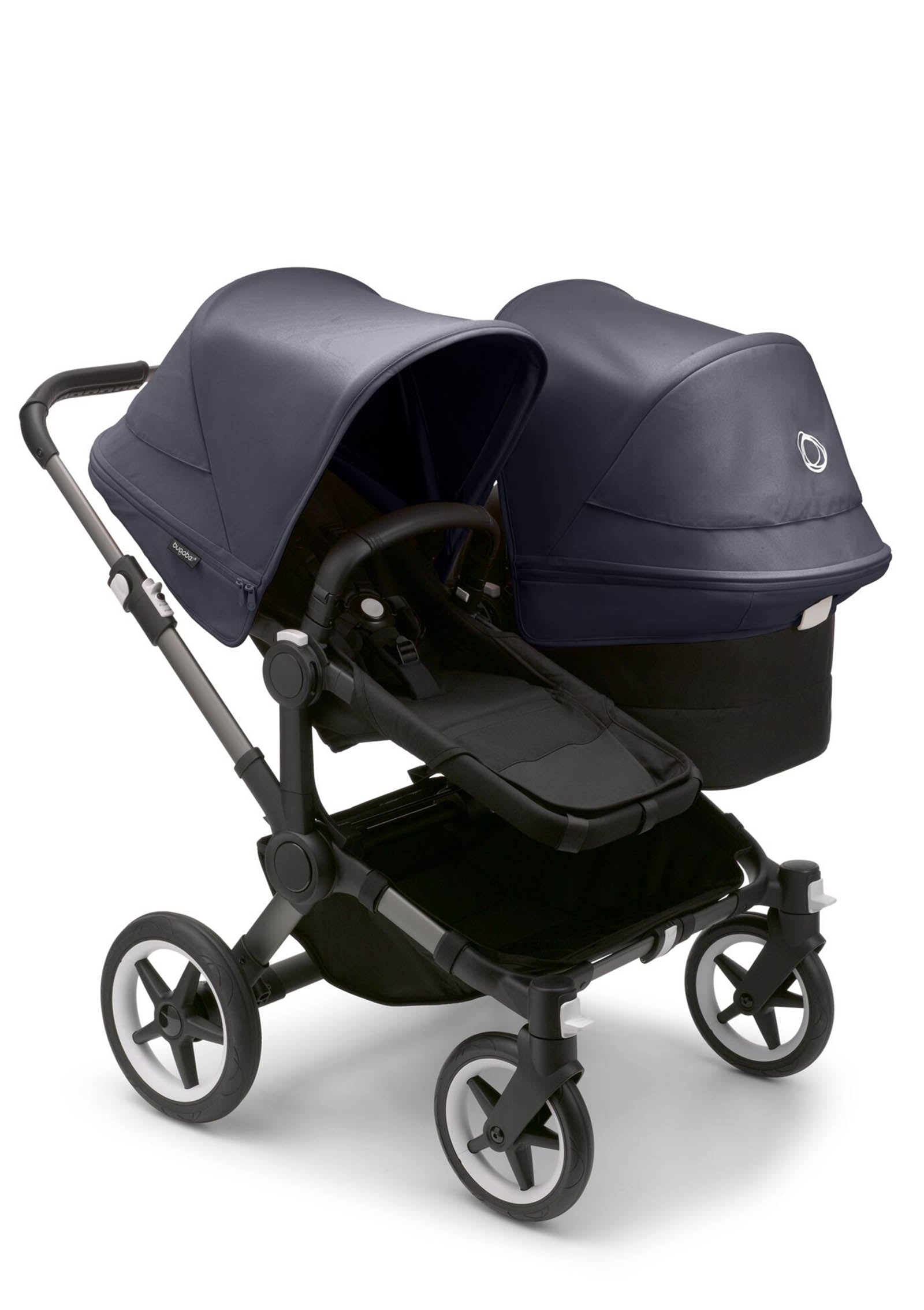 bugaboo Donkey 5 Duo 'styled by you' Graphit-Mitternachtsschwarz-Sutrmblau