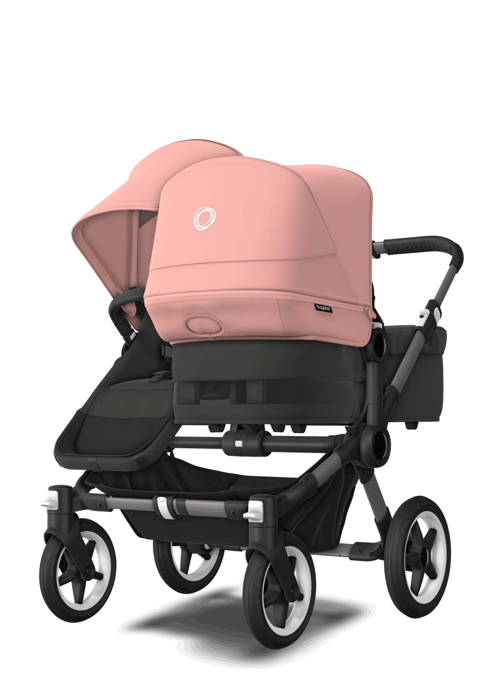 bugaboo Donkey 5 Duo 'styled by you' Graphit-Mitternachtsschwarz-Morgenrosa