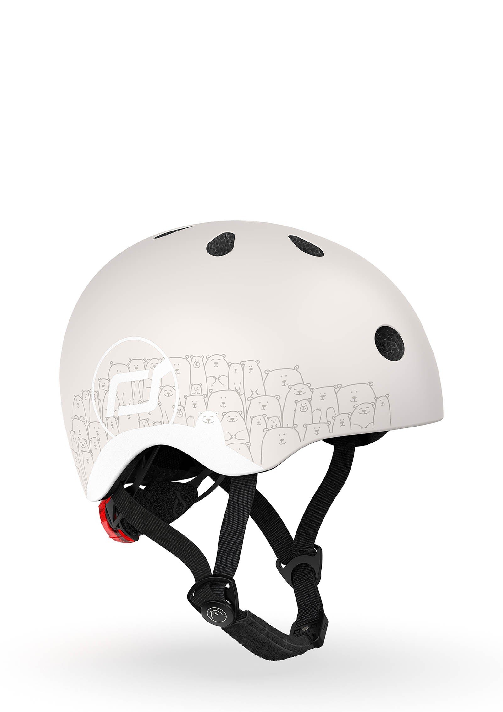 Scoot and Ride reflektierender Helm Ash