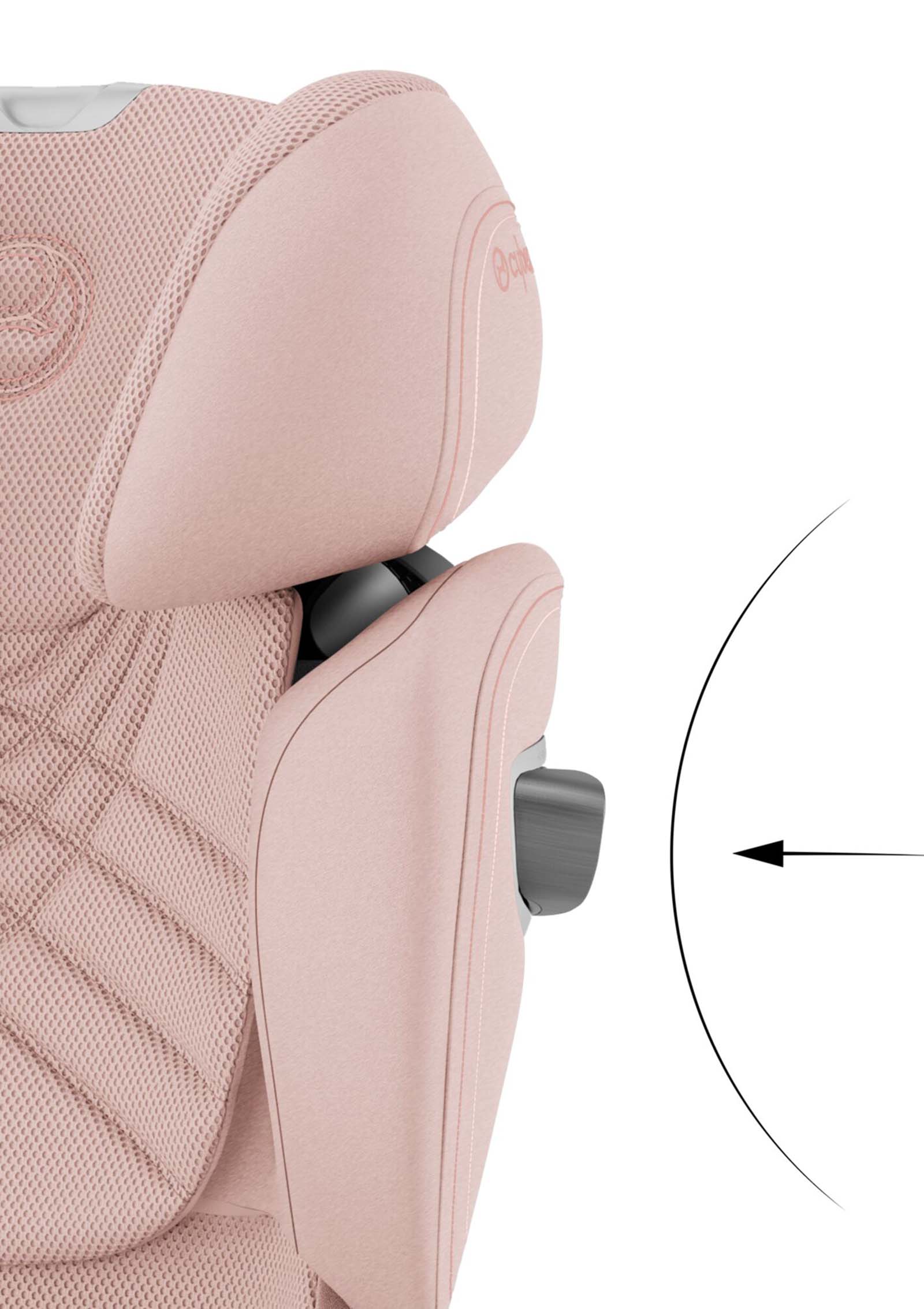 Cybex SOLUTION T I-FIX PLUS - Kindersitz 15-50 kg, 100-150 cm, Peach Pink  2023 Peach Pink Plus, Kindersitze \ Kindersitze 15-36 kg