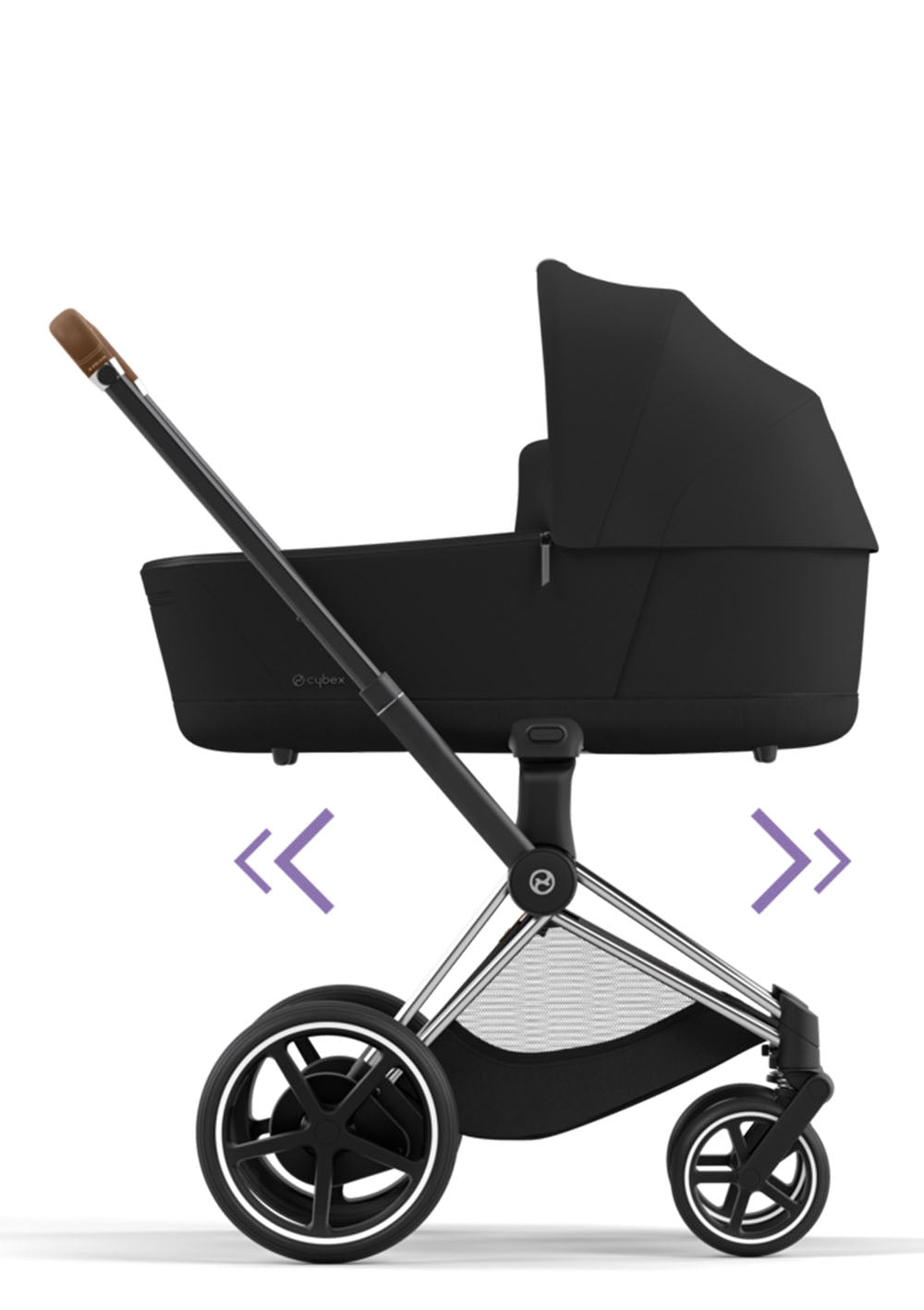 Cybex e-Priam Kinderwagen-Set Comfort Sepia Black