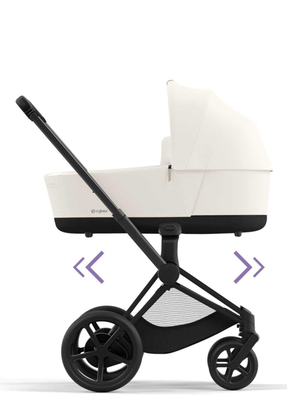 Cybex e-Priam Kinderwagen-Set Comfort Off White