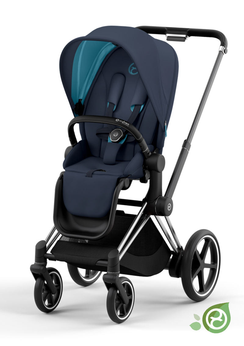 CYBEX PLATINUM e-Priam Kinderwagen-Set 'Conscious' Dark Navy