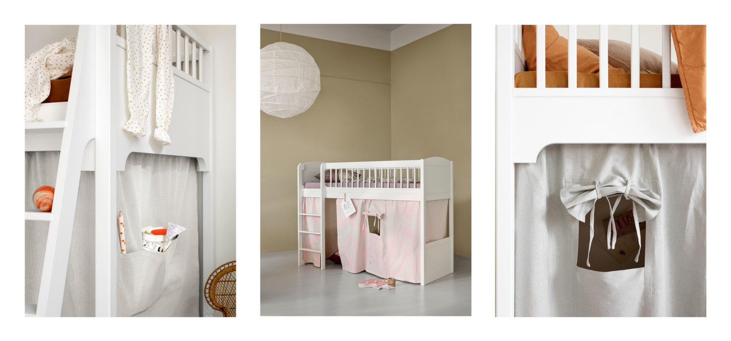 Oliver Furniture Vorhang für halbhohes Hochbett Wood Mini+ Rosa