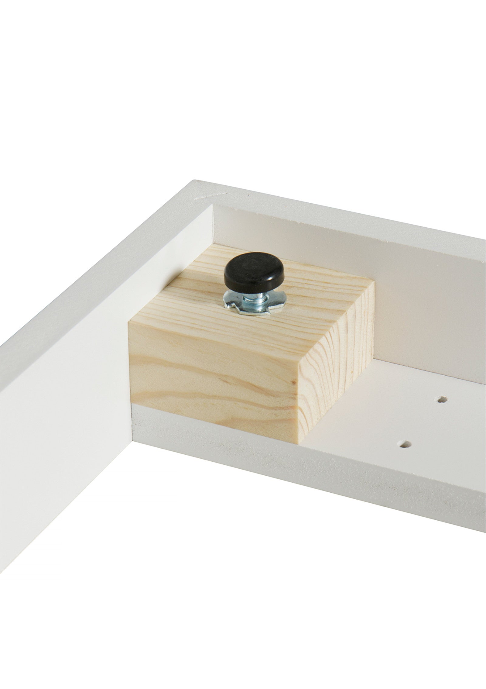 'Wood' Standregal horizontal 3 x 1 / weiß mit Sockel